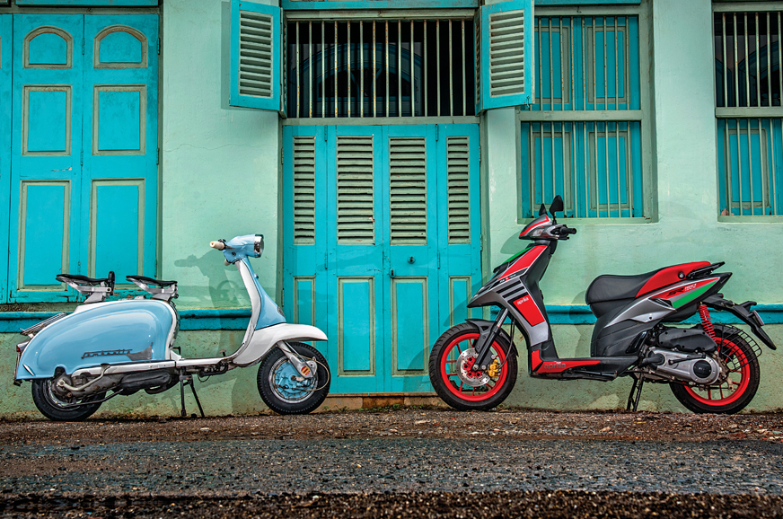 1962 Lambretta Li 150 and 2018 Aprilia SR 150 - Image 1