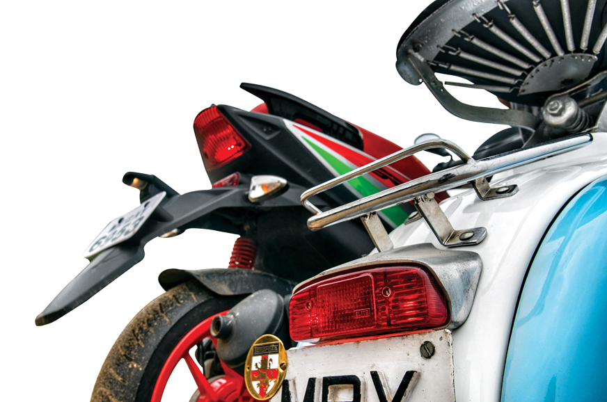 1962 Lambretta Li 150 and 2018 Aprilia SR 150 - Image 3