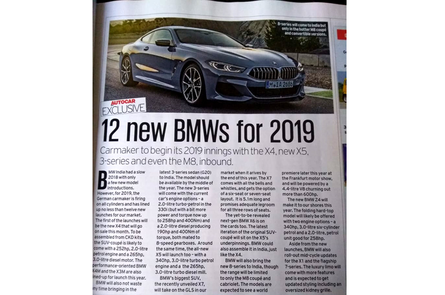 BMW lines-up 12 new launches for 2019 - Image 2