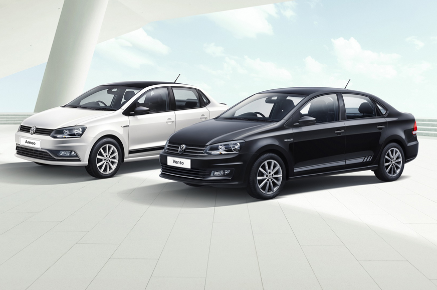  Las ediciones en blanco y negro de Volkswagen Polo, Ameo y Vento se lanzaron en India