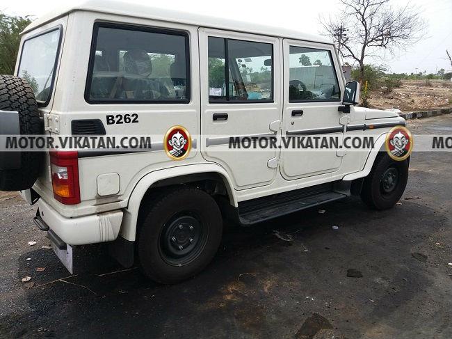 Mahindra Bolero with airbag, parking sensors spied