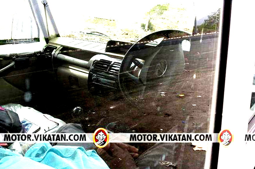 Mahindra Bolero with airbag, parking sensors spied - Image 2