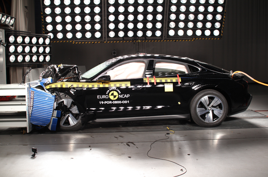 2020 Porsche Taycan EV gets 5-star Euro NCAP rating ...