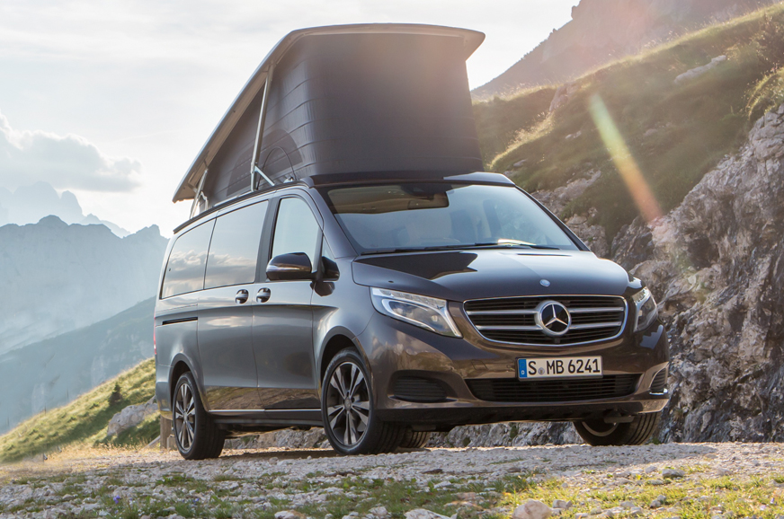 Mercedes V-class Marco Polo Camper price announcement at Auto Expo 2020