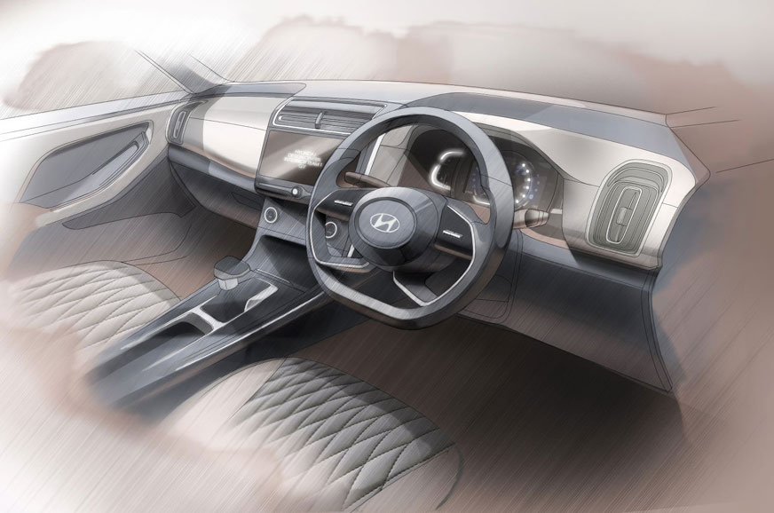 Car Information India Spec Hyundai Creta Interior Sketches Revealed