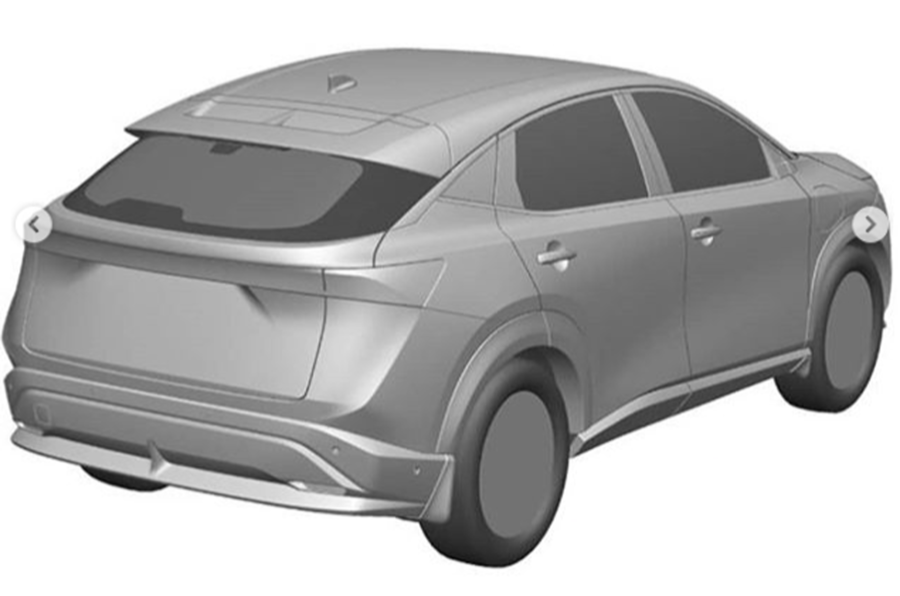Production-spec Nissan Ariya previewed in new patent - Image 2