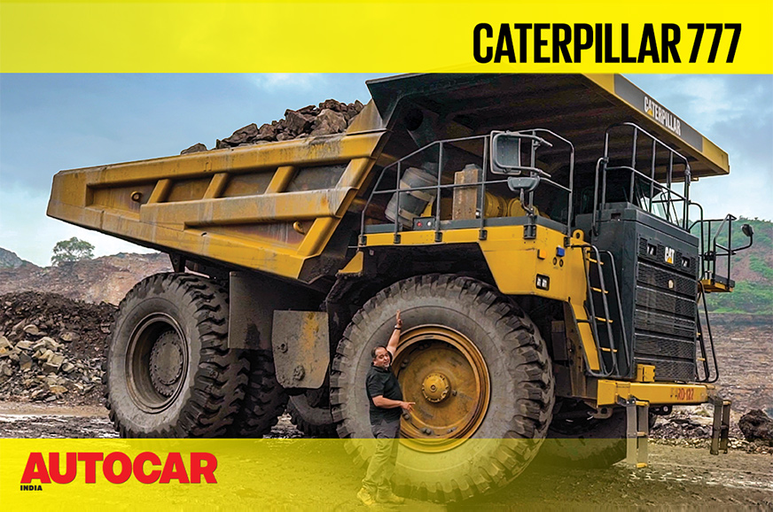 caterpillar truck inside