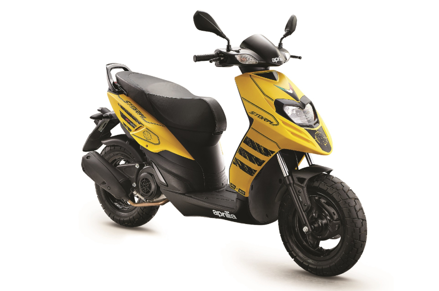 Aprilia Storm 125 disc-brake variant launched at Rs 91,321