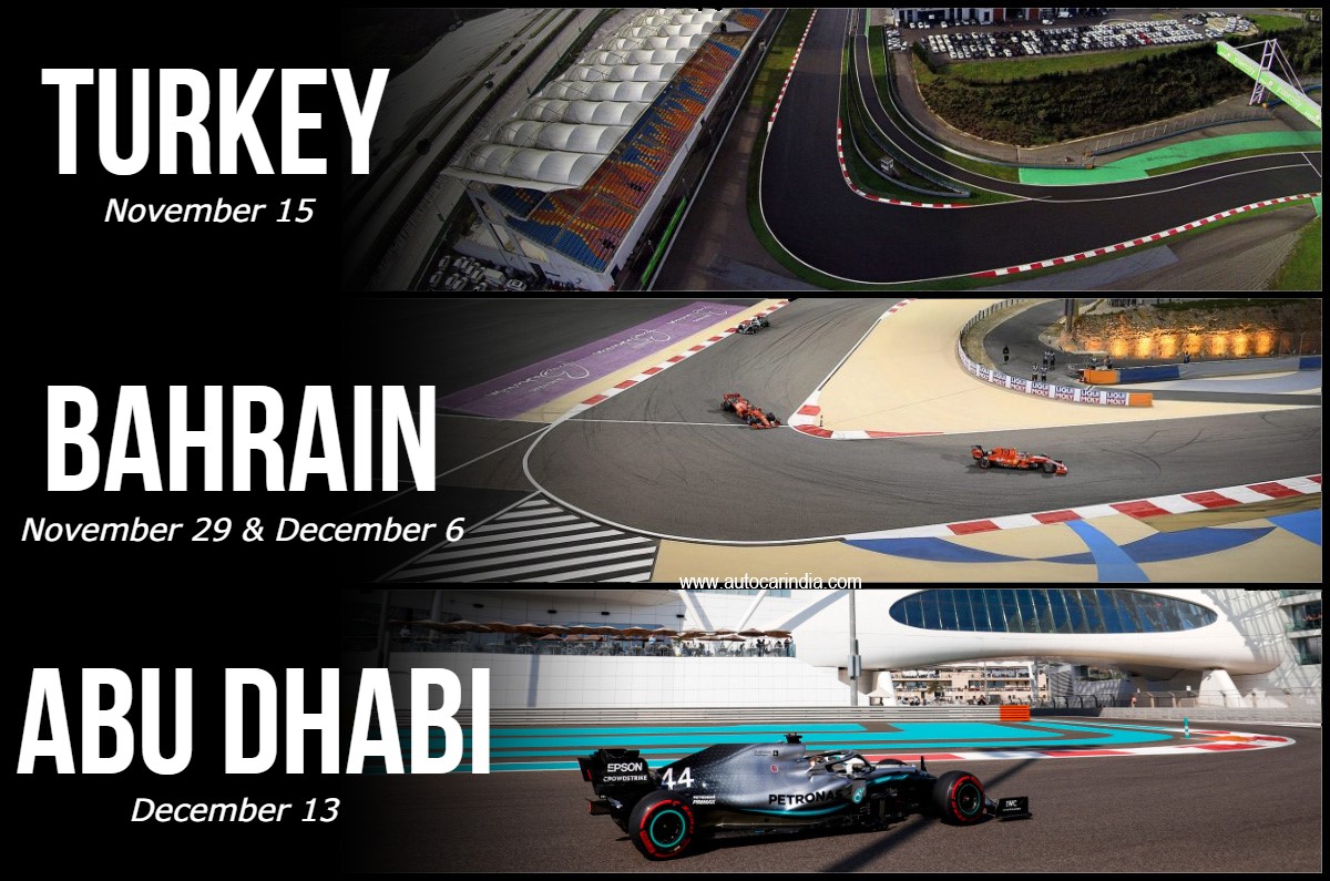 F1 2020 Turkey Bahrain And Abu Dhabi Races Confirmed Blogpapi