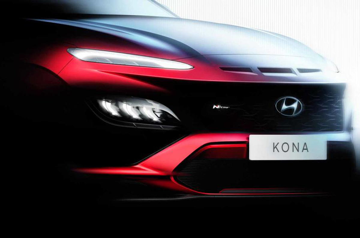 Hyundai Kona facelift N-Line teaser 