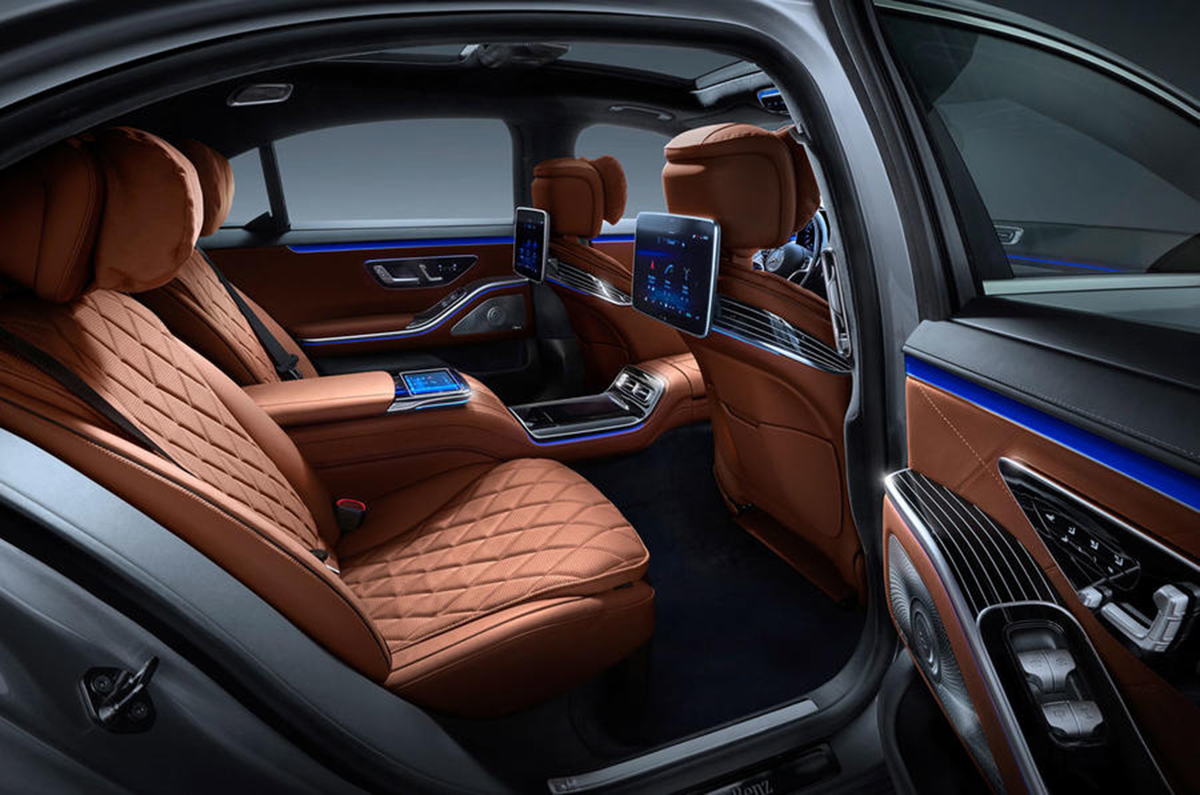 2021 Mercedes-Benz S-class rear seats