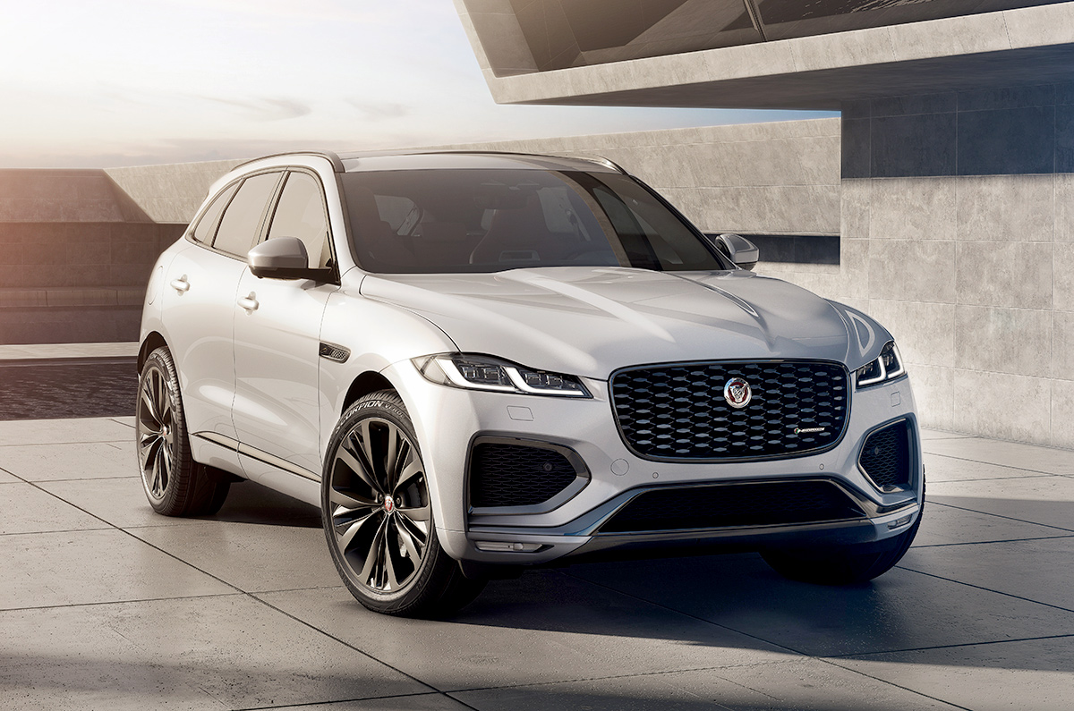 Updated Jaguar F Pace Debuts With Revised Styling And New Hybrid Engines Autocar India