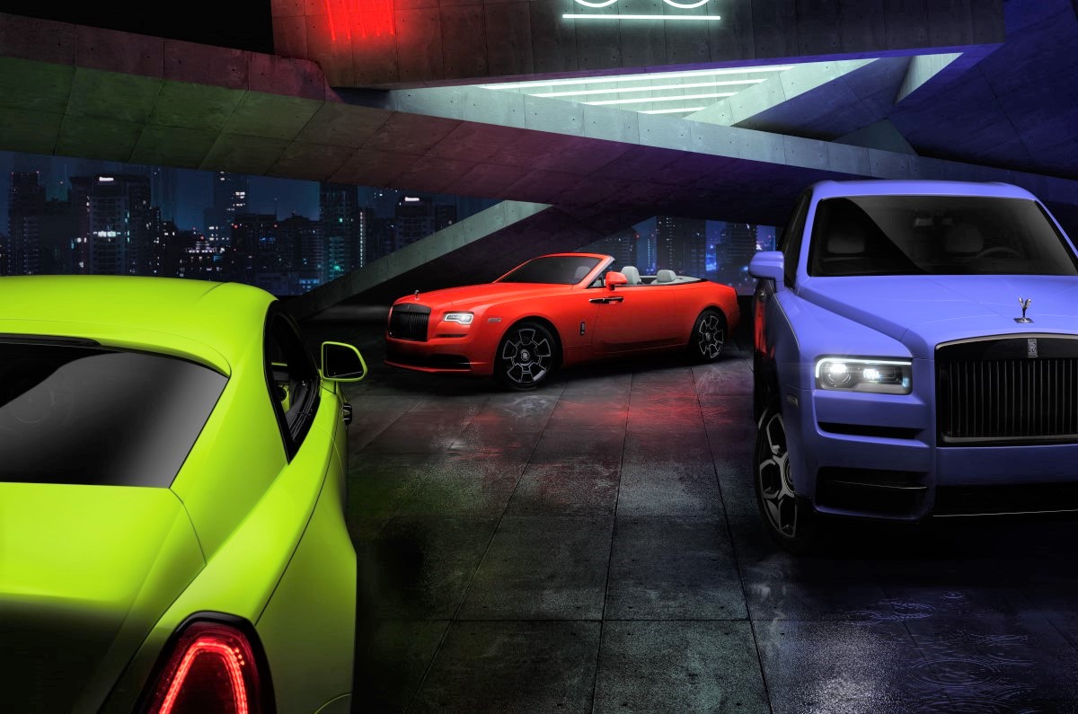 Rolls Royce Cullinan, Dawn, Wraith Neon Nights limited edition models
