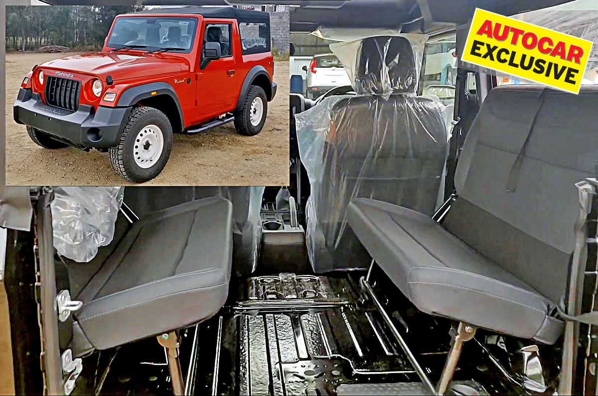 2020 Mahindra Thar rear seats