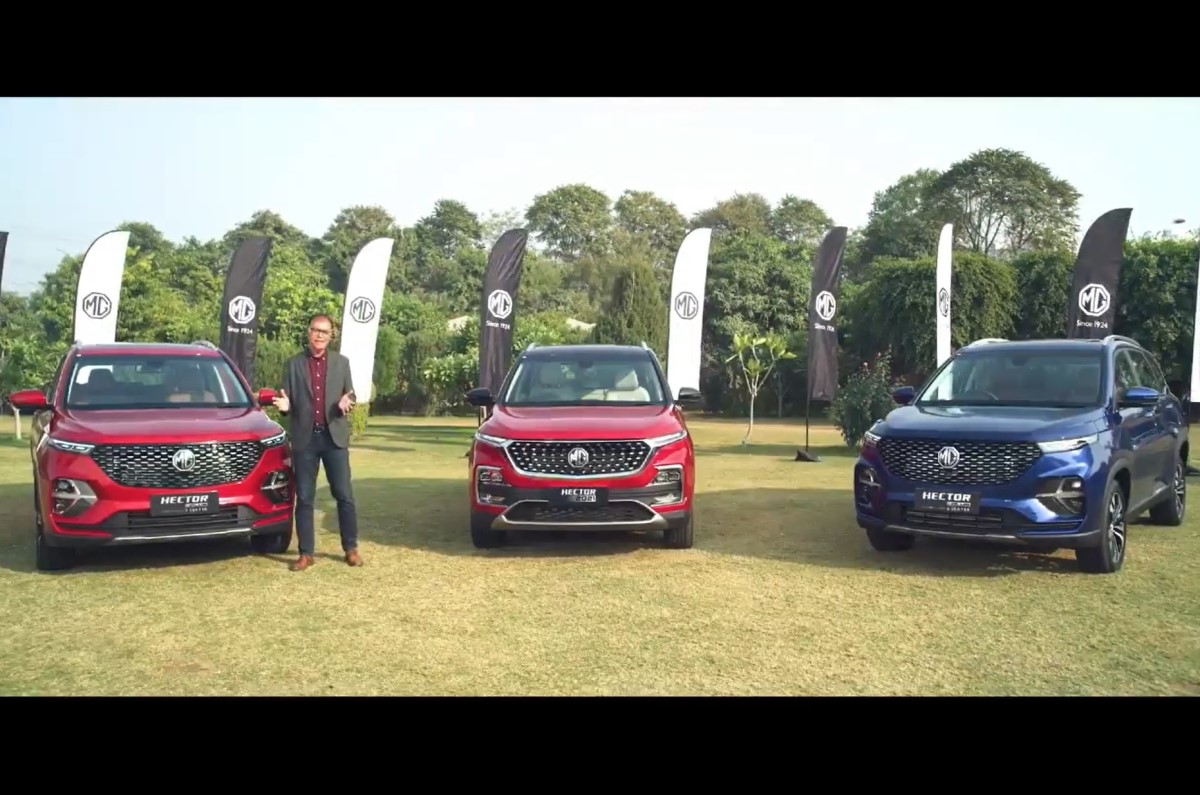 MG Hector facelift and 2021 Hector Plus priced from Rs 12.90 lakh and Rs  13.35 lakh, respectively