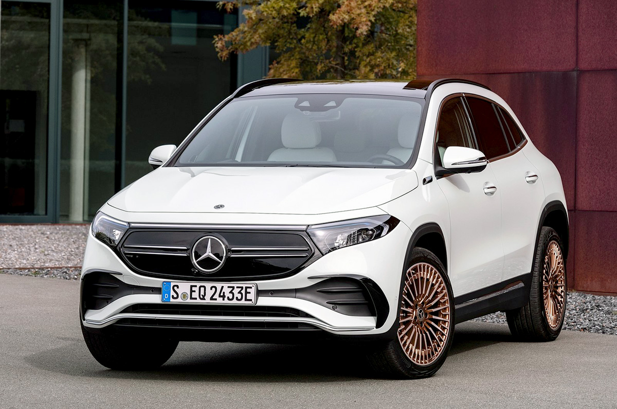 Mercedes-Benz EQA electric SUV debuts with 426km range - Autocar India