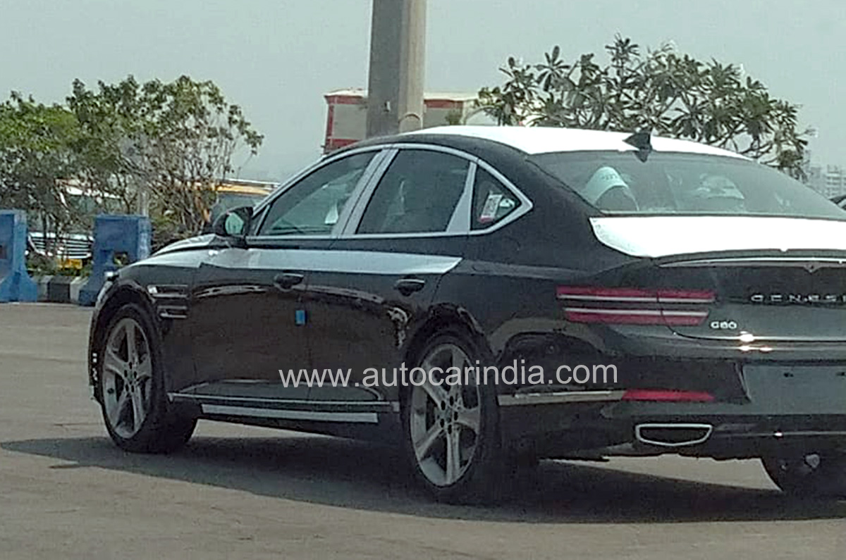 Genesis G80 sedan spied in India - Image 3