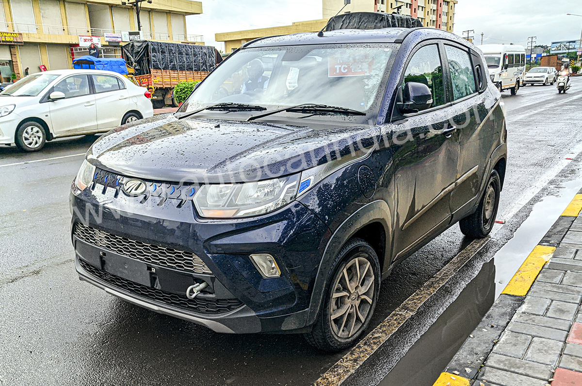 Production-spec Mahindra eKUV100 EV spied ahead of 2022 launch - Image 2