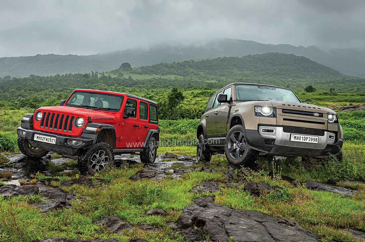 Jeep Wrangler vs Land Rover Defender 110 comparison - Introduction |  Autocar India