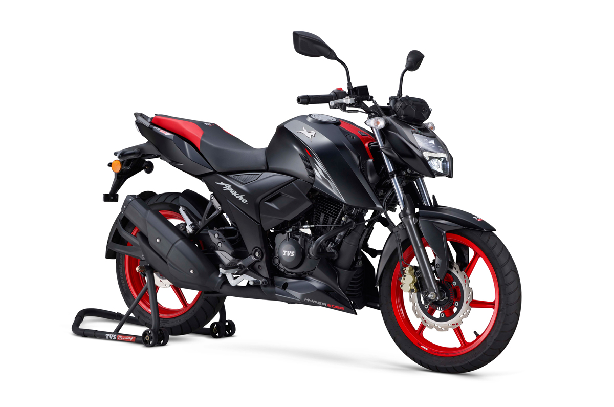 Updated TVS Apache RTR 160 4V gets new headlamp, riding modes