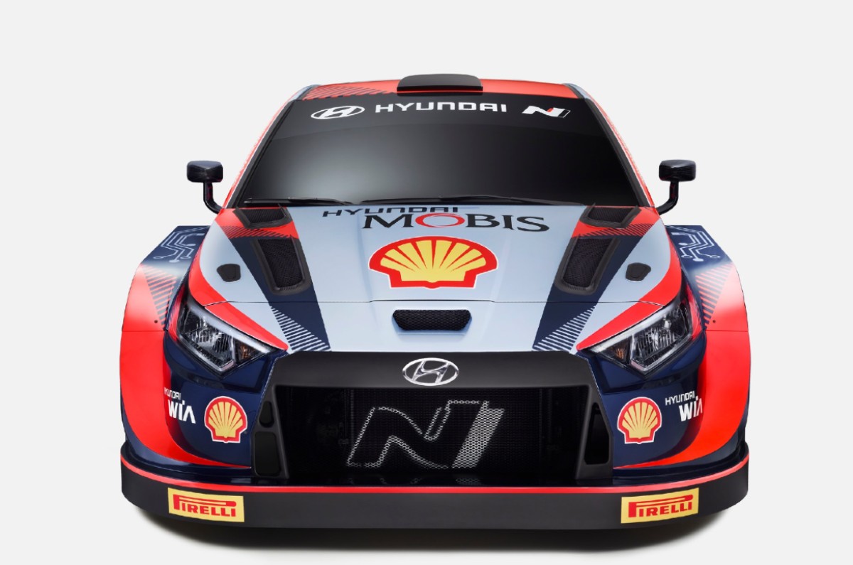 Hyundai i20 N Rally1 WRC car front