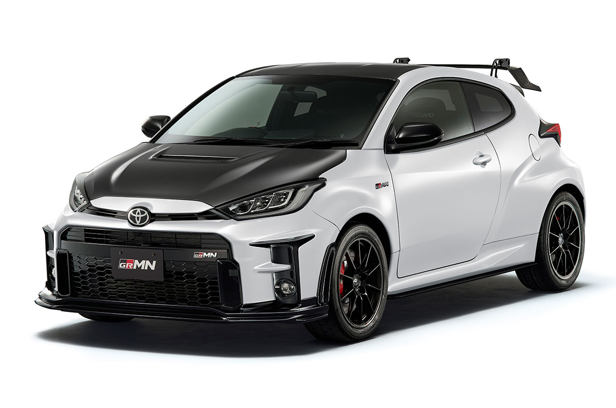 Circuit pack adds rear spoiler, BBS alloys and Bilstein shocks to the GRMN Yaris