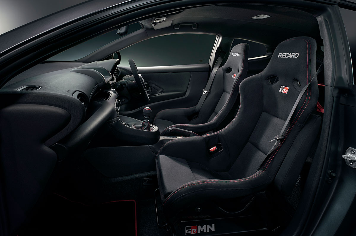 Toyota GRMN Yaris interior.