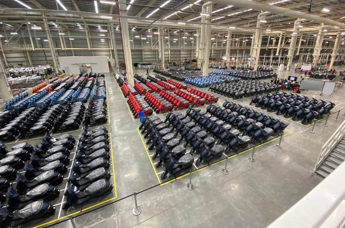 Ola Electric scooter factory