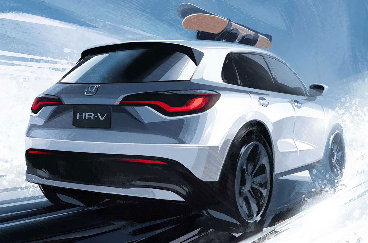 Honda HR-V teaser rear.