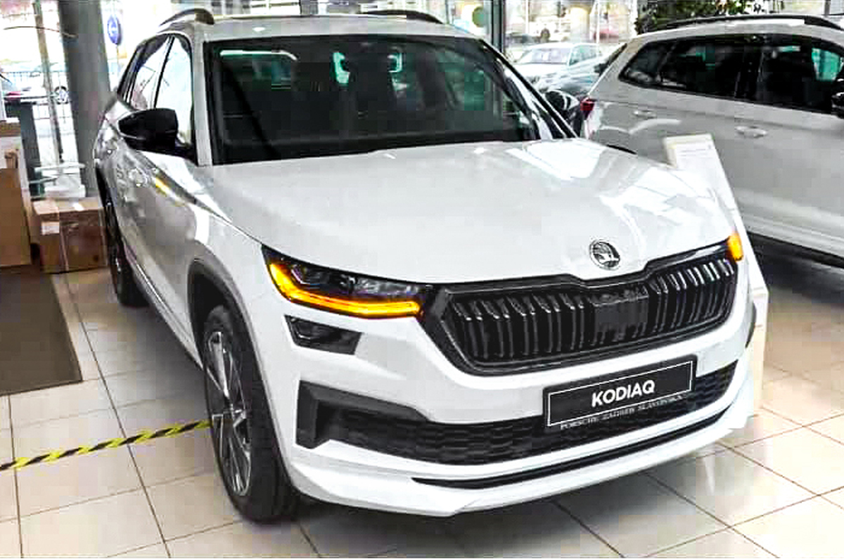 Skoda Kodiaq front quarter