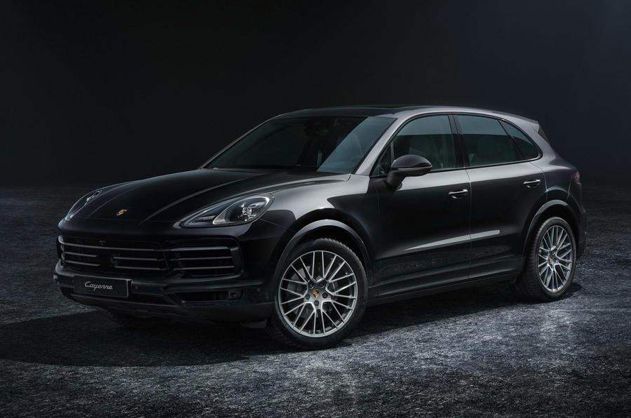 Porsche Cayenne Platinum Edition front quarter 