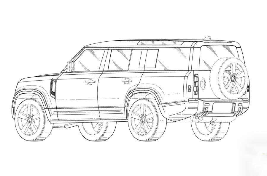 Land Rover Defender 130 rear static