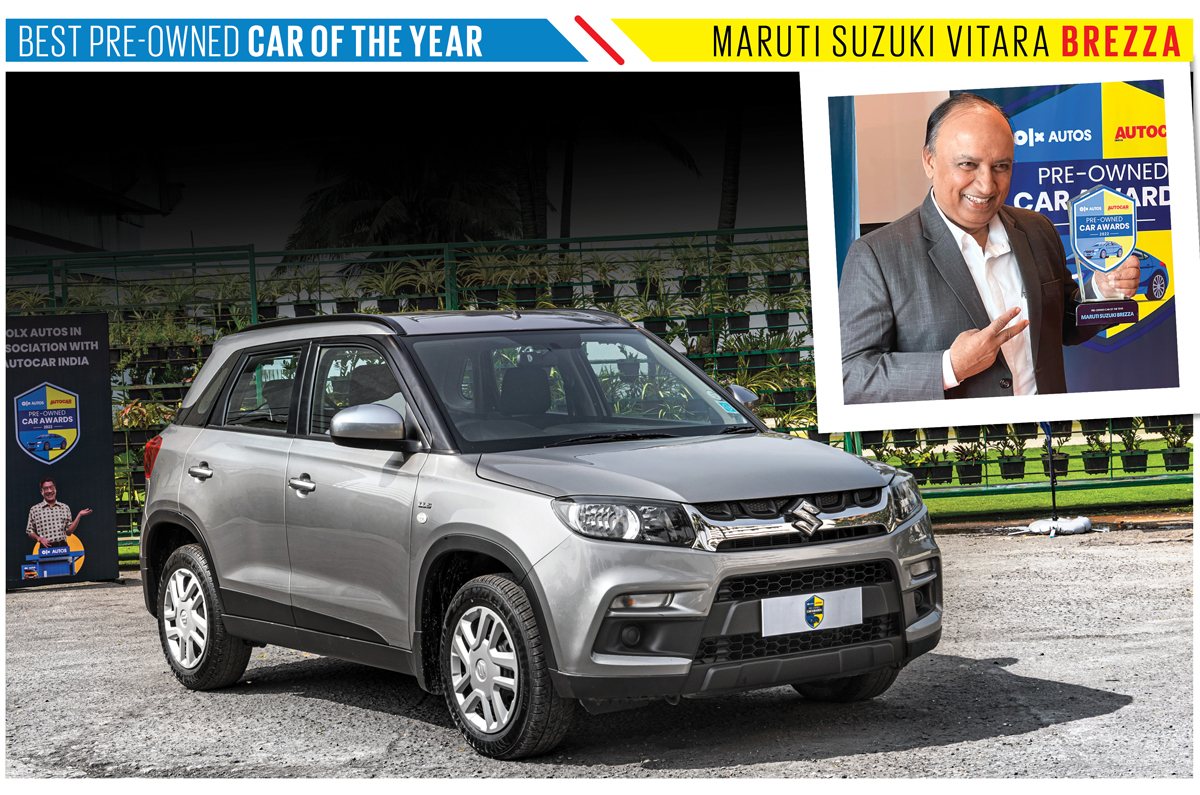 Maruti Suzuki Vitara Brezza wins 2022 pre-owned car of the year award