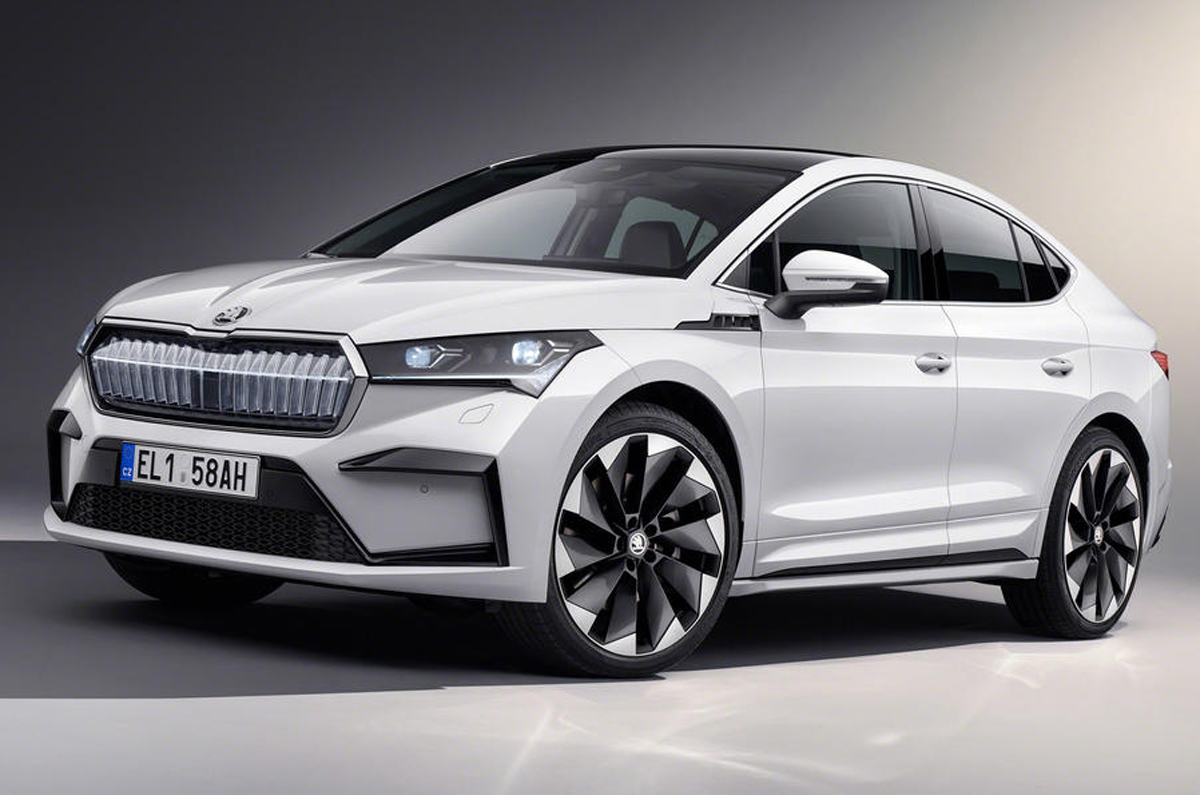 Skoda Enyaq Coupe iV front quarter 
