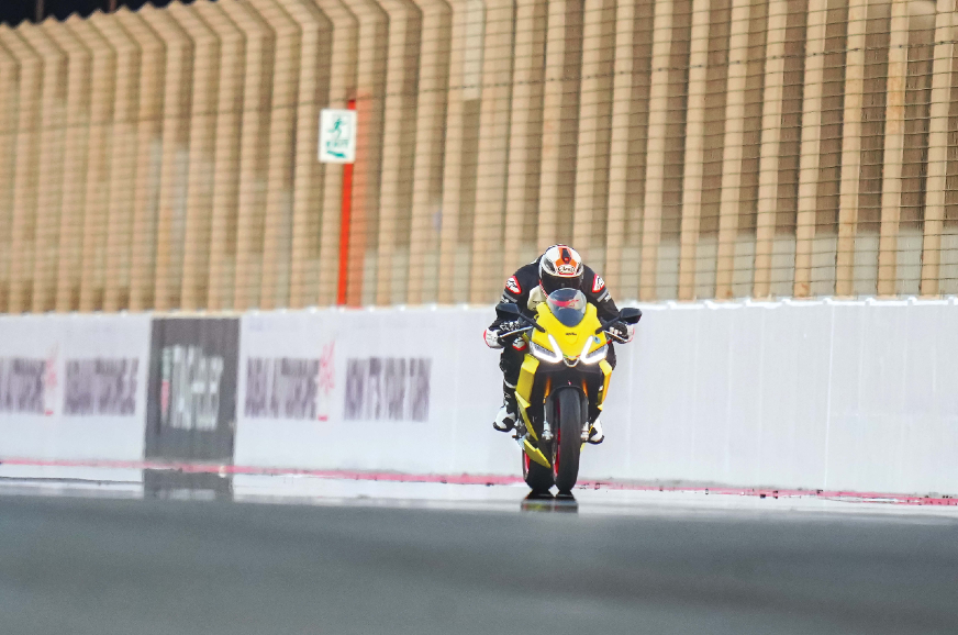 Riding Aprilia's latest superbikes in Dubai