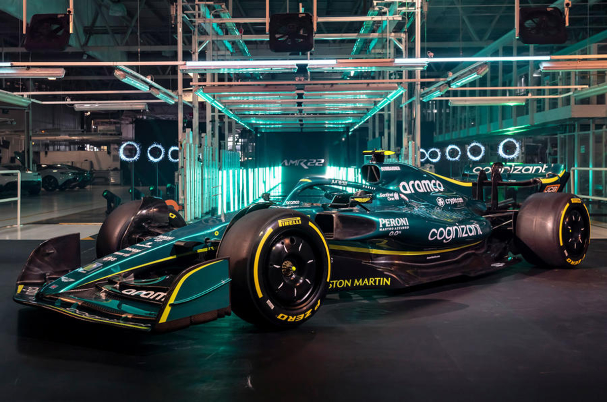 Aston Martin's F1 2022 racer, the AMR22