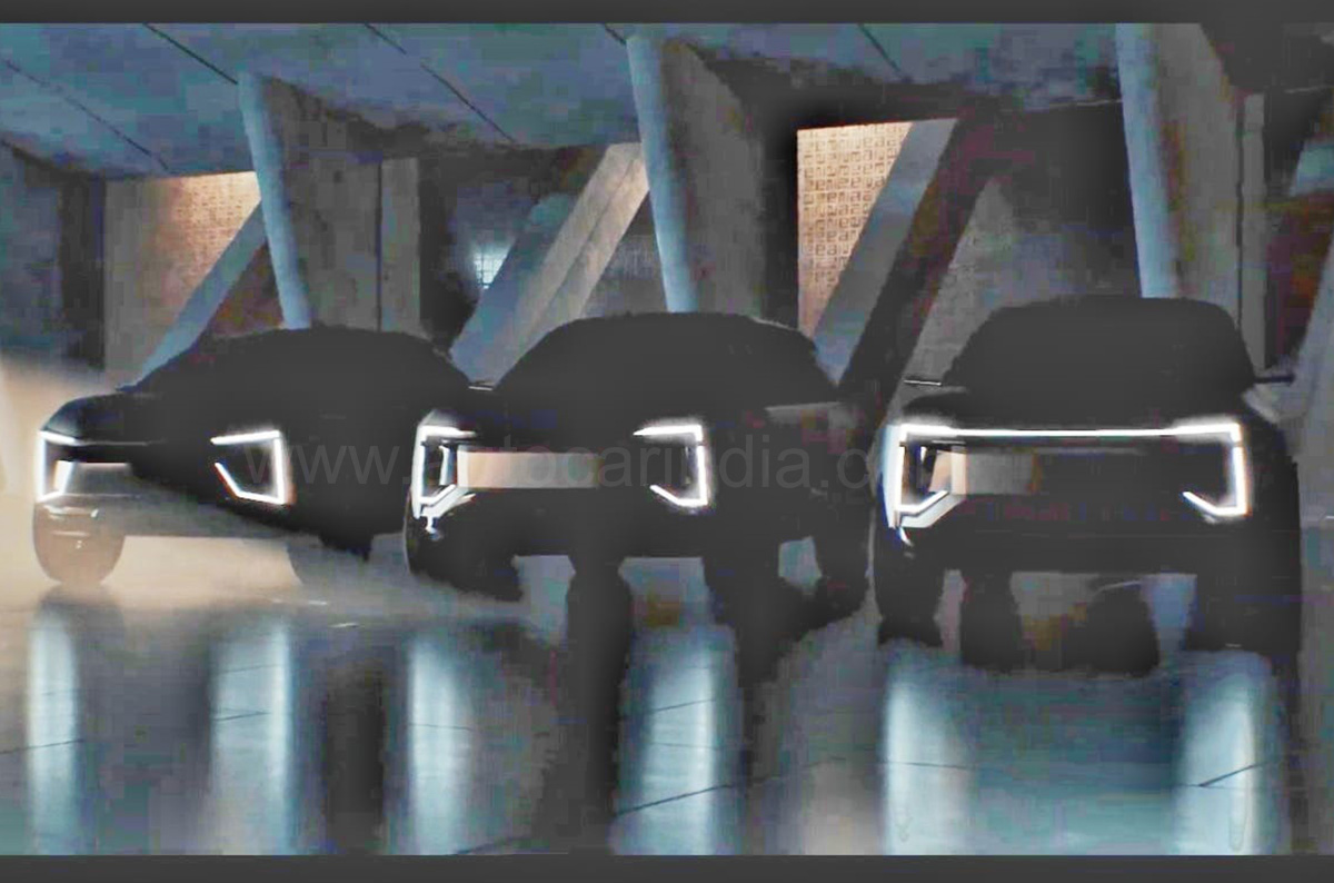 Mahindra teases three EV SUV concepts ahead of July unveil