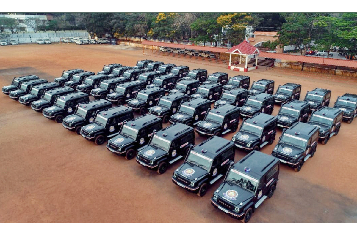 Kerala police department Force Gurkha fleet