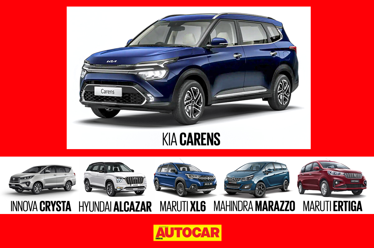 Kia Carens vs rivals collage