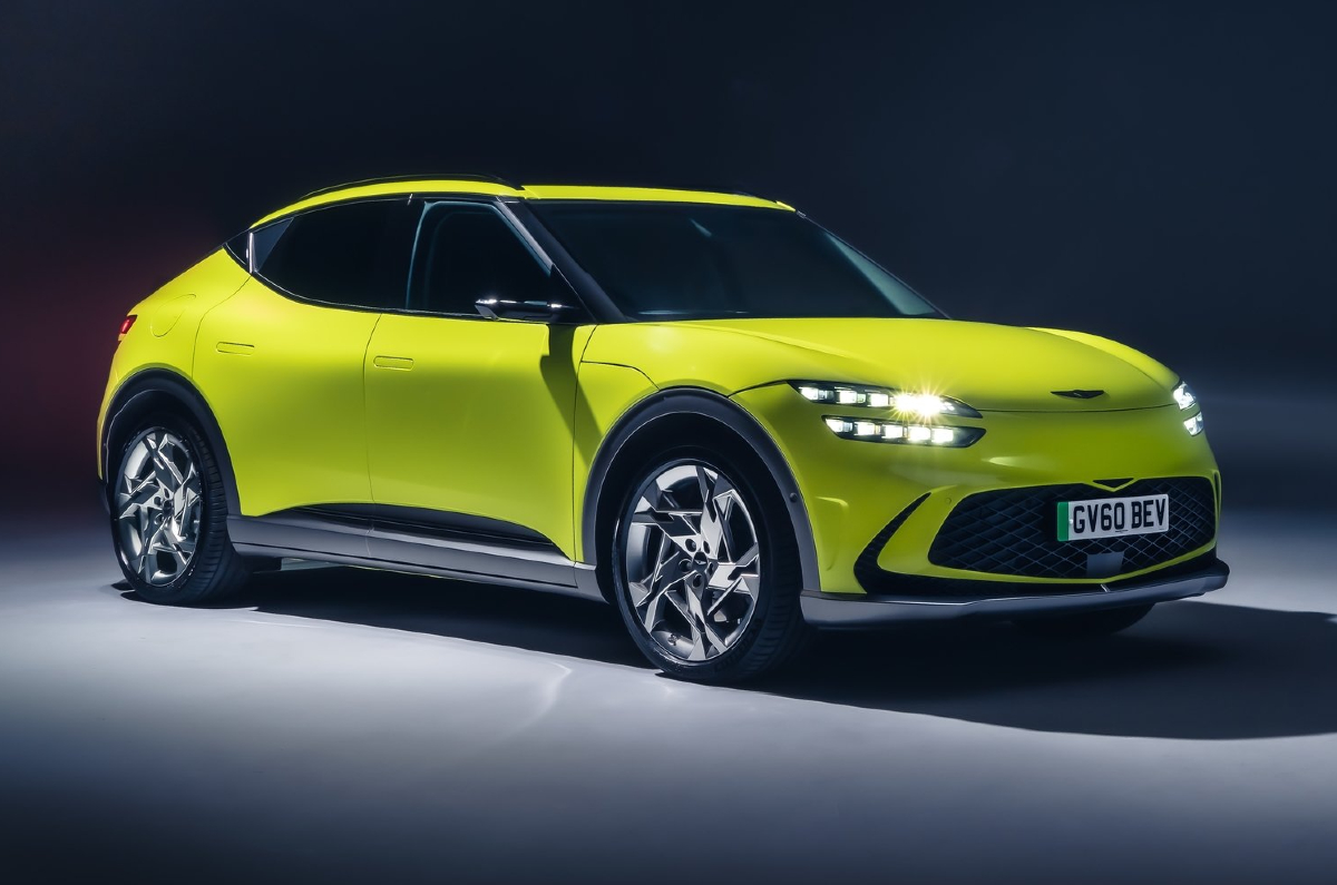 The Genesis GV60 electric crossover.