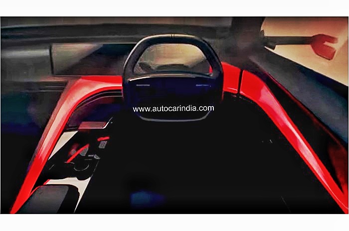 Upcoming Mahindra electric SUV concept interior previewed