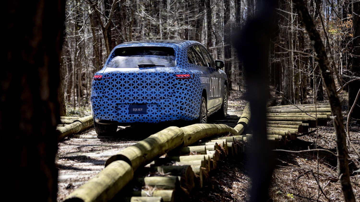 Mercedes-Benz EQS SUV rear.