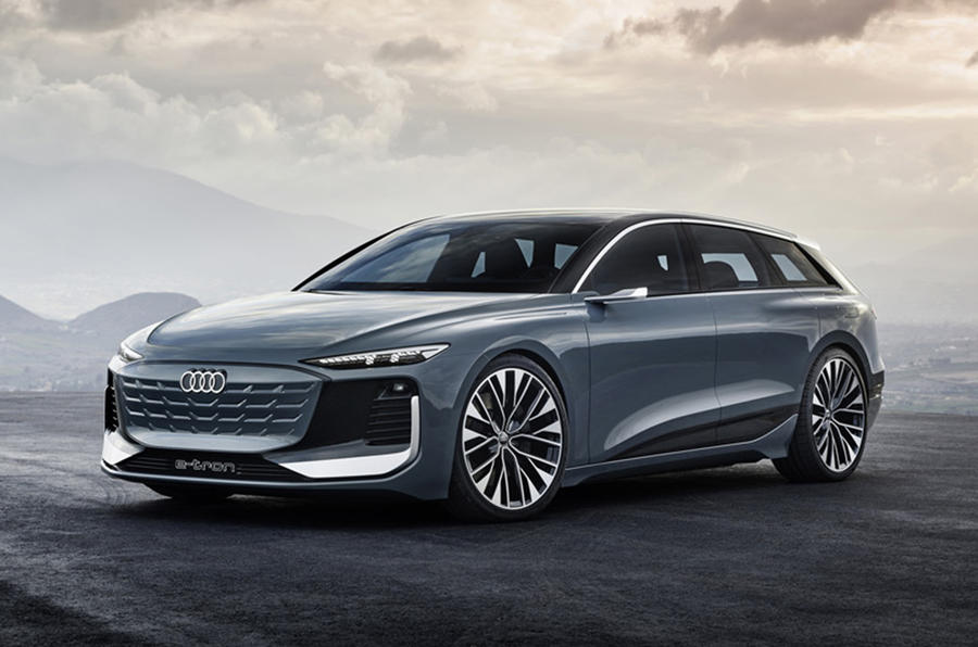 A6 Avant e-tron concept wagon front left.