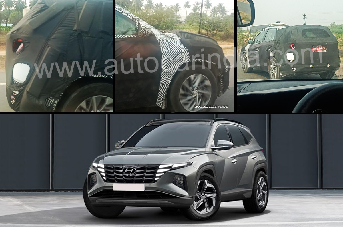 2022 Hyundai Tucson spied in India