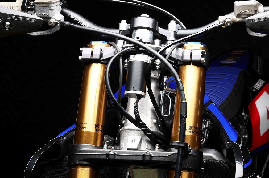  EPS Steering Support System mounted on a test bike.