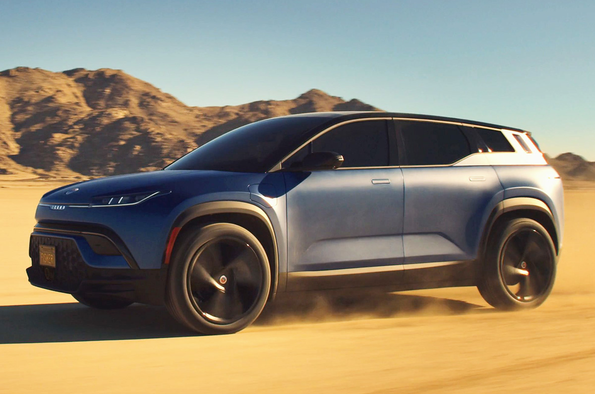 2022 Fisker Ocean front action