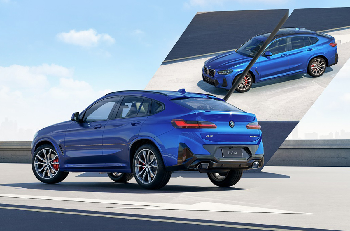 BMW X4 Silver Shadow Edition rear