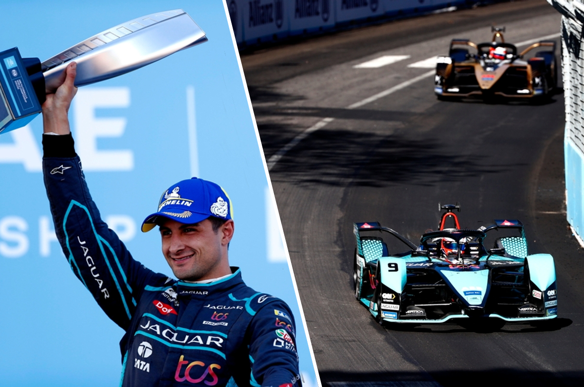 Jaguar TCS Racing driver Mitch Evans at the 2022 Formula E Rome E-Prix