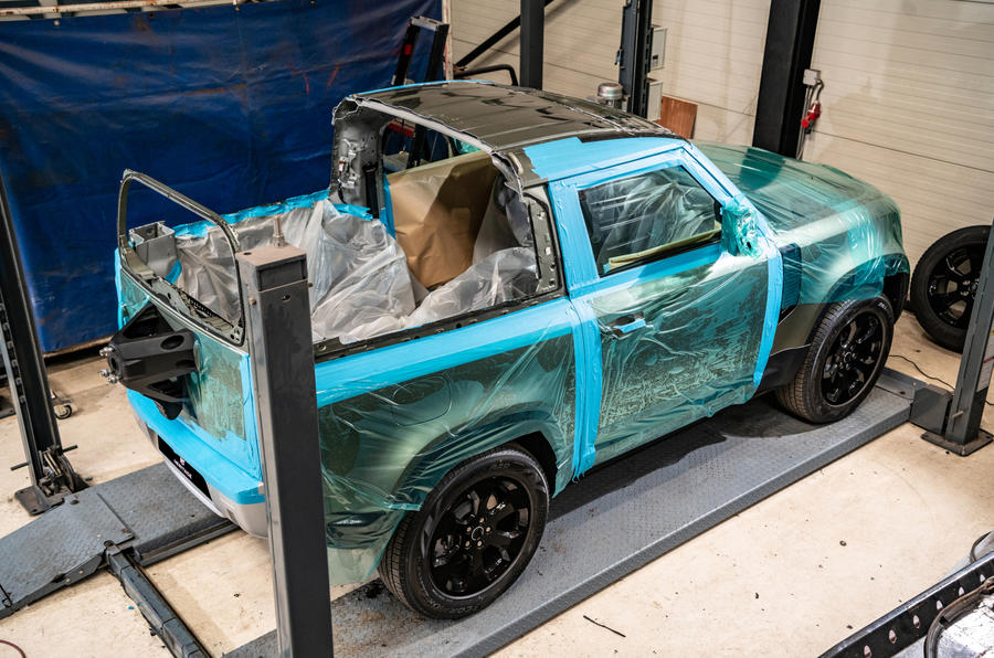 Land Rover Defender convertible rear fender