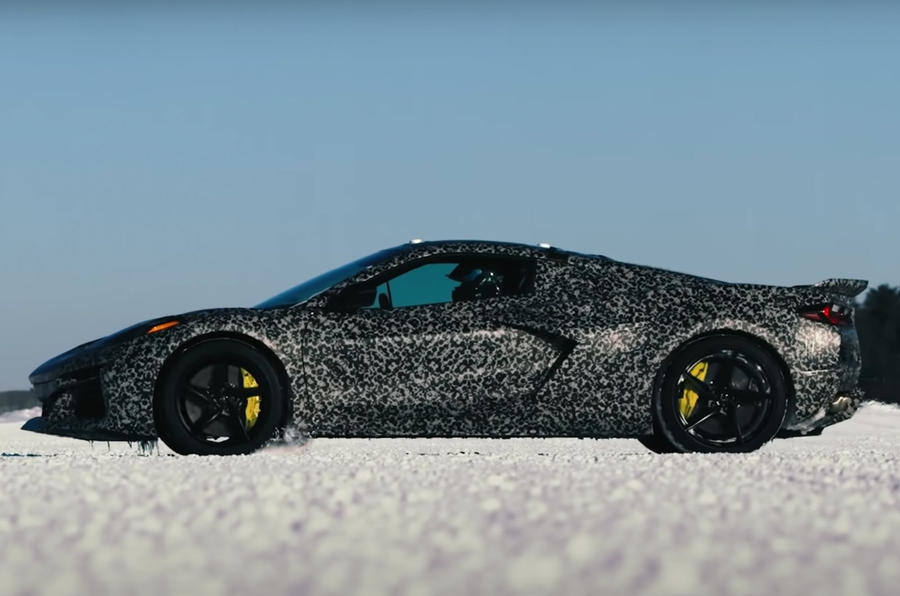 Corvette hybrid on test